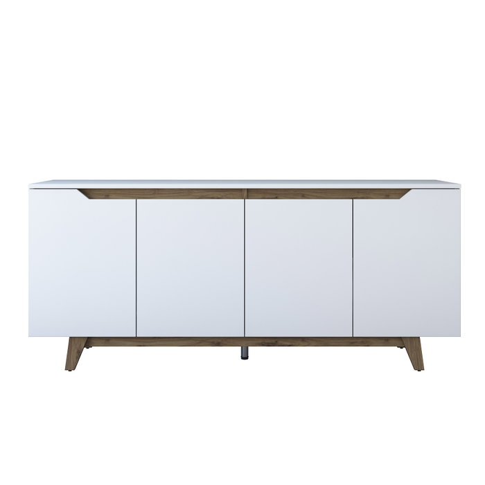Hanah Home Consola GD102 - 1874 Blanco y nogal Hanah Home Consola GD102 - 1874 Blanco y nogal
